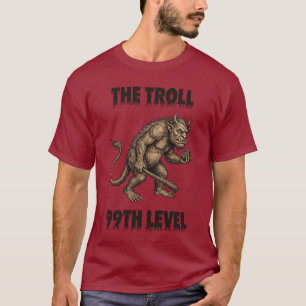 Camiseta El provocador ápice: trol de Internet de nivel 99