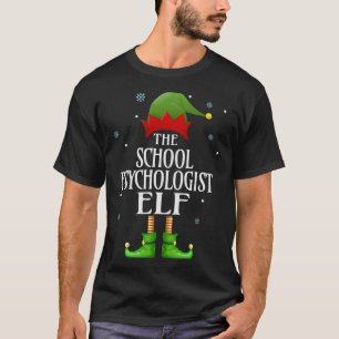 Camiseta El psicólogo escolar Elf Xmas Familia divertida