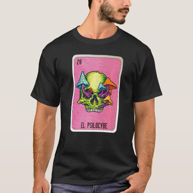 Camiseta El Psilocybe Mexican Slang Lottery Bingo Cards   (Anverso)
