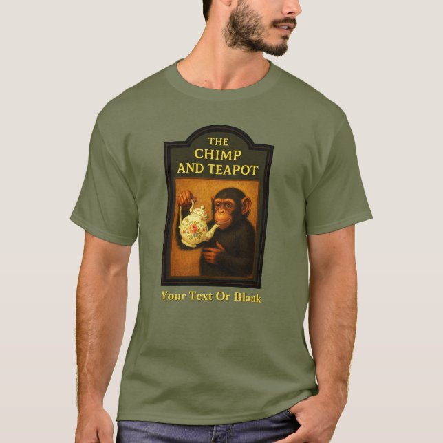 Camiseta El Pub Chimp Y Tetera (Anverso)
