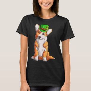 Camiseta El pub irlandés Cute Corgi Lover St Patrick's Day