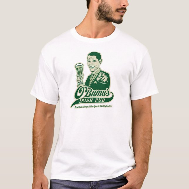 Camiseta El Pub irlandés de Obama (Anverso)