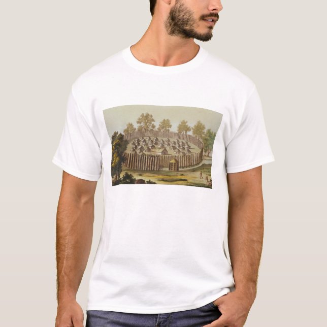 Camiseta El pueblo de una tribu indígena en la Florida, (Anverso)