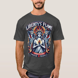 Camiseta El pueblo orgulloso de la llama de la libertad
