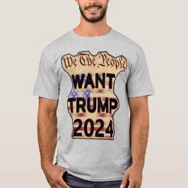 Camiseta El pueblo quiere a Trump