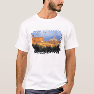 Camiseta El pueblo toscano de Sienna, Italia.