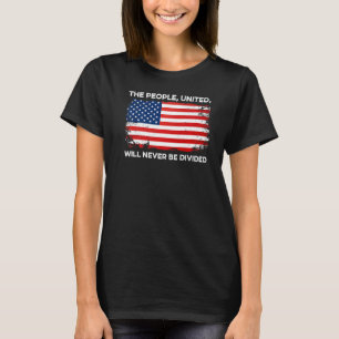 Camiseta El Pueblo Unido Nunca Estará Dividido Estados Unid