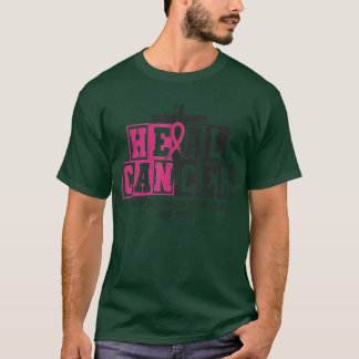 Camiseta Él Puede Curar el Cáncer de Mama con Cinta Rosa Me