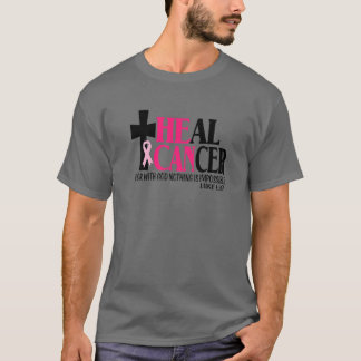 Camiseta Él Puede Curar El Cáncer Jesús Cruza El Ca Cristia