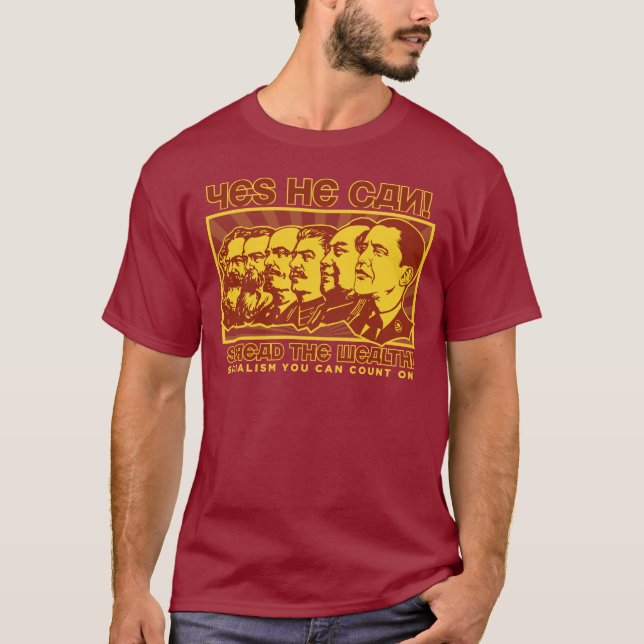 Camiseta ¡Él puede sí! Camarada Obama Spoof (Anverso)