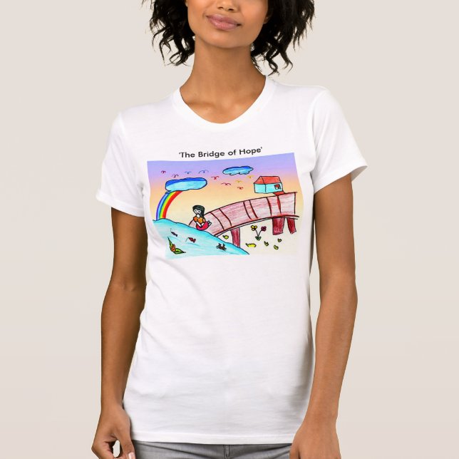 Camiseta El puente de la esperanza (caridad del VIH/del (Anverso)