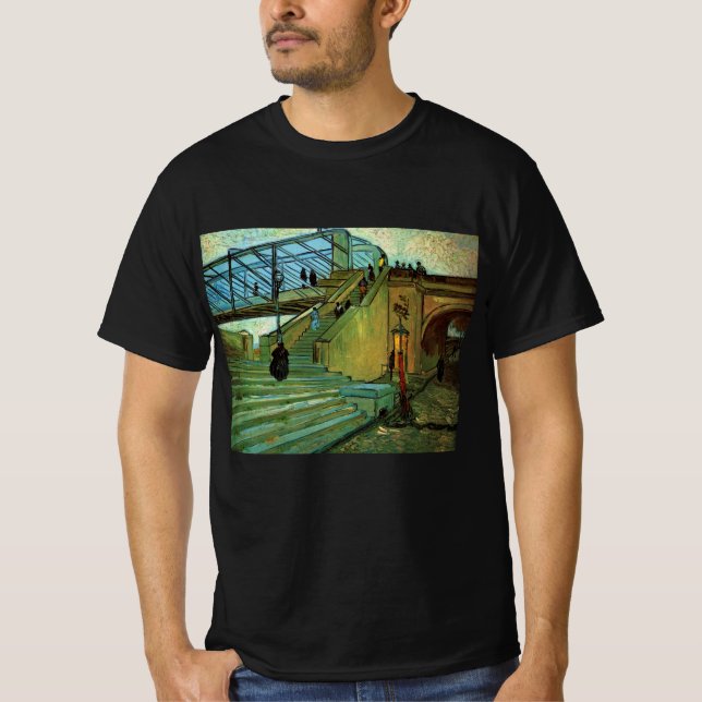 Camiseta El puente de Trinquetaille de Vincent van Gogh (Anverso)