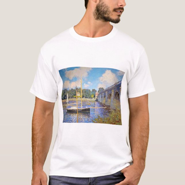 Camiseta El puente en Argenteuil, Monet (Anverso)
