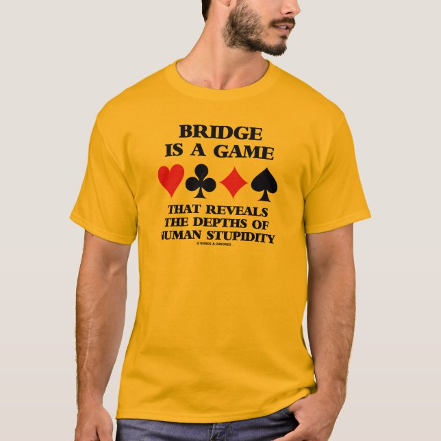 Camiseta El puente es un juego revela profundidades de la (Anverso)