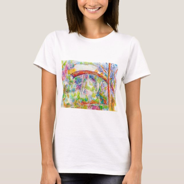 Camiseta El puente, Paul Cezanne (Anverso)