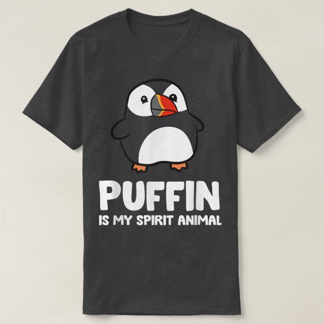 Camiseta El Puffin Es Mi Espíritu De Aves De Mar Animal (Diseño del anverso)
