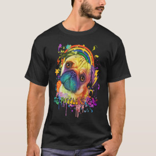 Camiseta El Puggle Es Real Humor De Pug Bulldog Holandés Pe