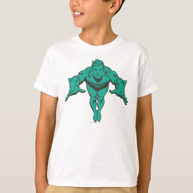 Camiseta El pulmón de Aquaman hacia adelante - Verde azulad (Anverso)