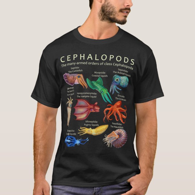 Camiseta El pulpo cefalópodo calamitoso (Anverso)
