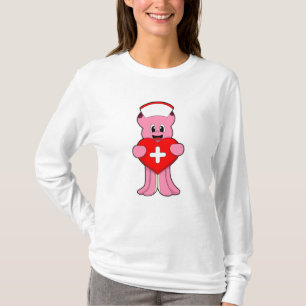 Camiseta El pulpo como enfermera con corazón