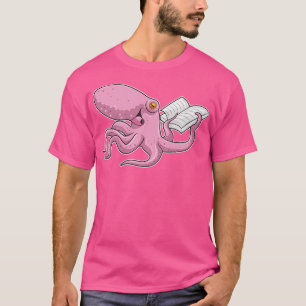 Camiseta El pulpo como nervioso con el libro