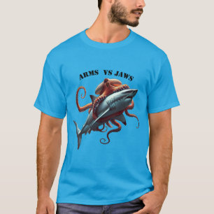 Camiseta El pulpo envuelto alrededor de un gran URM de tibu