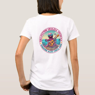 Camiseta El pulpo femenino de Galveston Ukulele da vuelta a