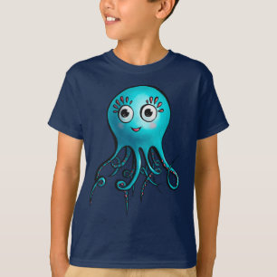 Camiseta El pulpo lindo Kawaii Personalizado Animal