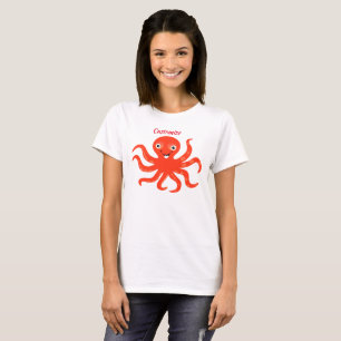 Camiseta El pulpo sonriente rojo agudo Thunder_Cove