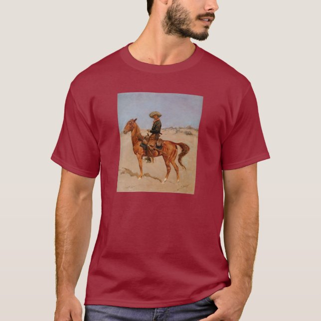 Camiseta El Puncher de Federico Remington (1895) (Anverso)