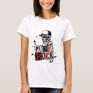 Camiseta El Punk No Está Muerto: La Calavera Grunge