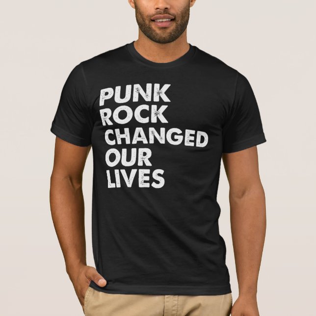 Camiseta El punk rock cambió nuestras vidas (Anverso)