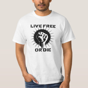 Camiseta El puño aumentado - libre vivo o muere