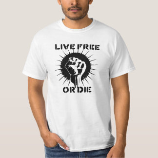 Camiseta El puño aumentado - libre vivo o muere
