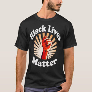 Camiseta El puño rojo las vidas negras importan BLM