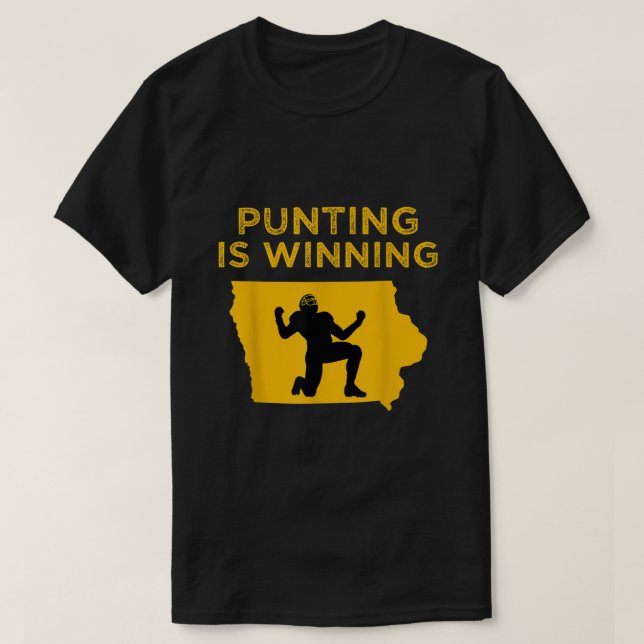 Camiseta el punteo está ganando iowa. (Diseño del anverso)
