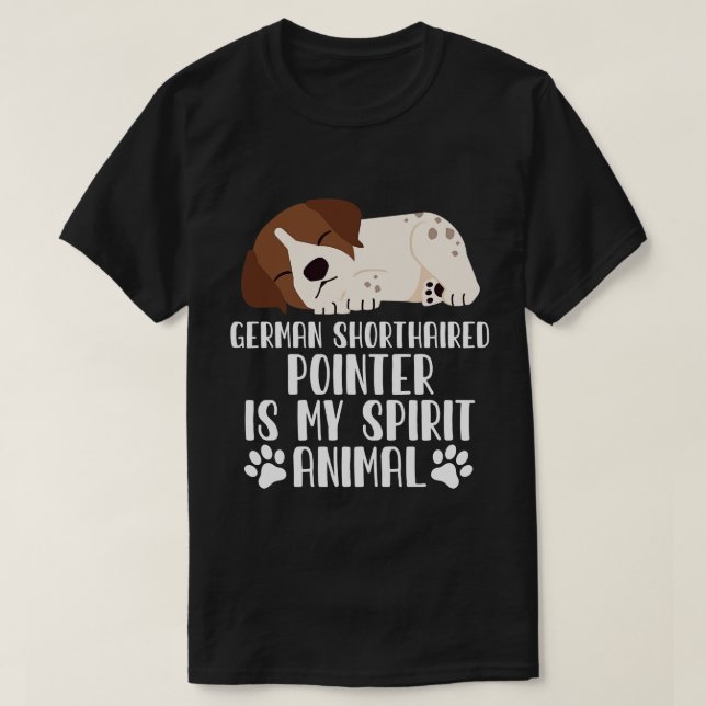 Camiseta El puntero alemán al descubierto es mi animal espi (Diseño del anverso)