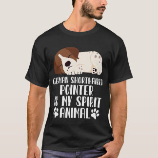 Camiseta El puntero alemán al descubierto es mi animal espi
