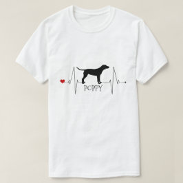Camiseta El puntero personalizado ama mi corazón de perro