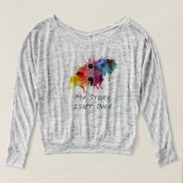 Camiseta El punto y coma mi historia no ha terminado