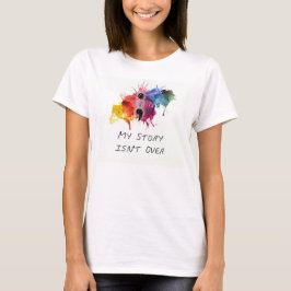 Camiseta El punto y coma mi historia no ha terminado