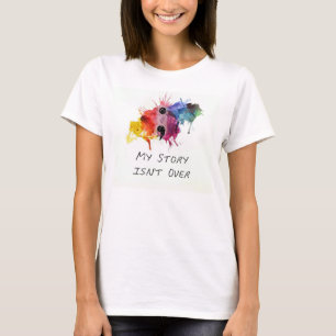 Camiseta El punto y coma mi historia no ha terminado