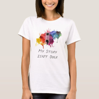 Camiseta El punto y coma mi historia no ha terminado