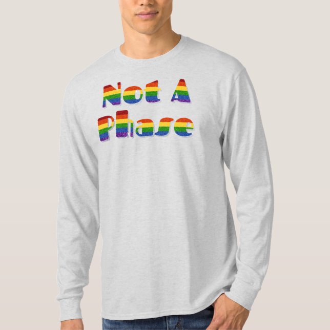 Camiseta El Purpurina del Orgullo LGBT no es una fase (Anverso)