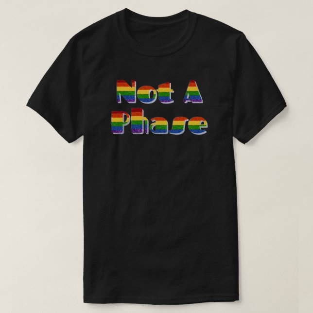 Camiseta El Purpurina del Orgullo LGBT no es una fase (Diseño del anverso)