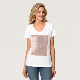 Camiseta El Purpurina Rosa Gold de Rubor desliza tu camiset