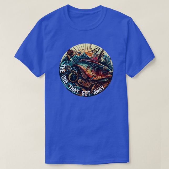 Camiseta El que se libró de la pesca (Diseño del anverso)