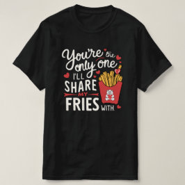 Camiseta El que voy a compartir mis papas con divertidos Sa