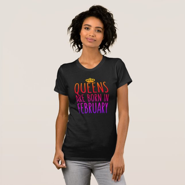 Camiseta El Queens nace en febrero (Anverso completo)