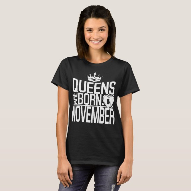 Camiseta El Queens nace en noviembre (Anverso completo)